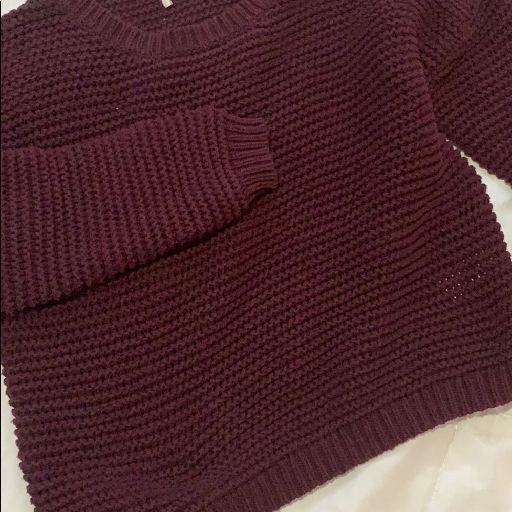 Burgundy sweater